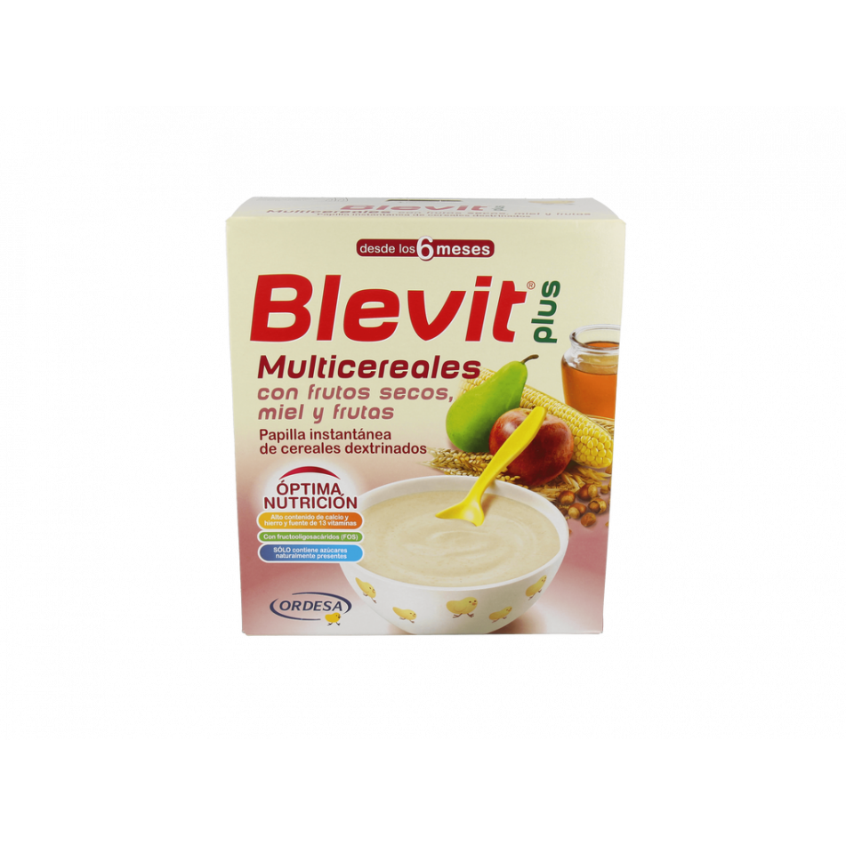 Blevit Plus Multicereales Frutos Secos Miel Y Frutas 600 G