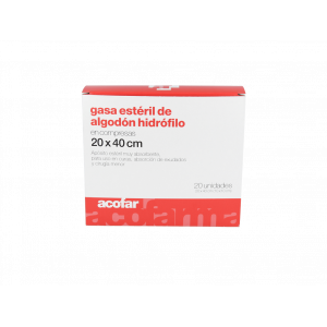 Gasa Est Acofarma Algo Hidrof 20X40 20 Uni