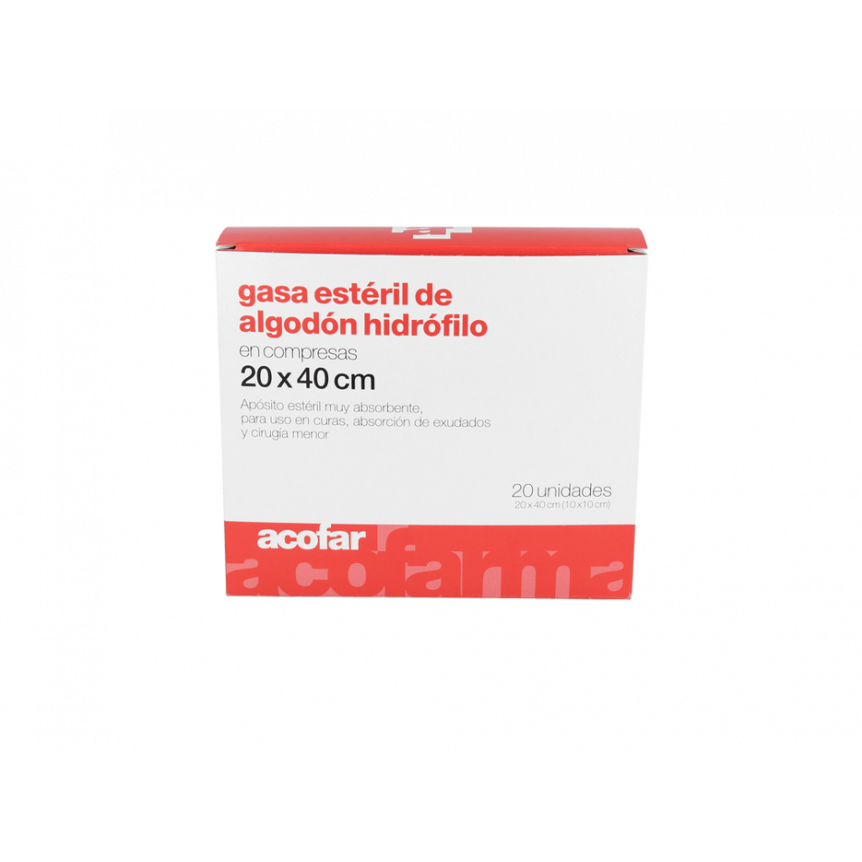 Gasa Est Acofarma Algo Hidrof 20X40 20 Uni