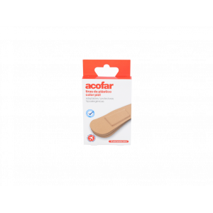 Acofar Tiras Plast Apos Adh C/Piel Viaje 12 U