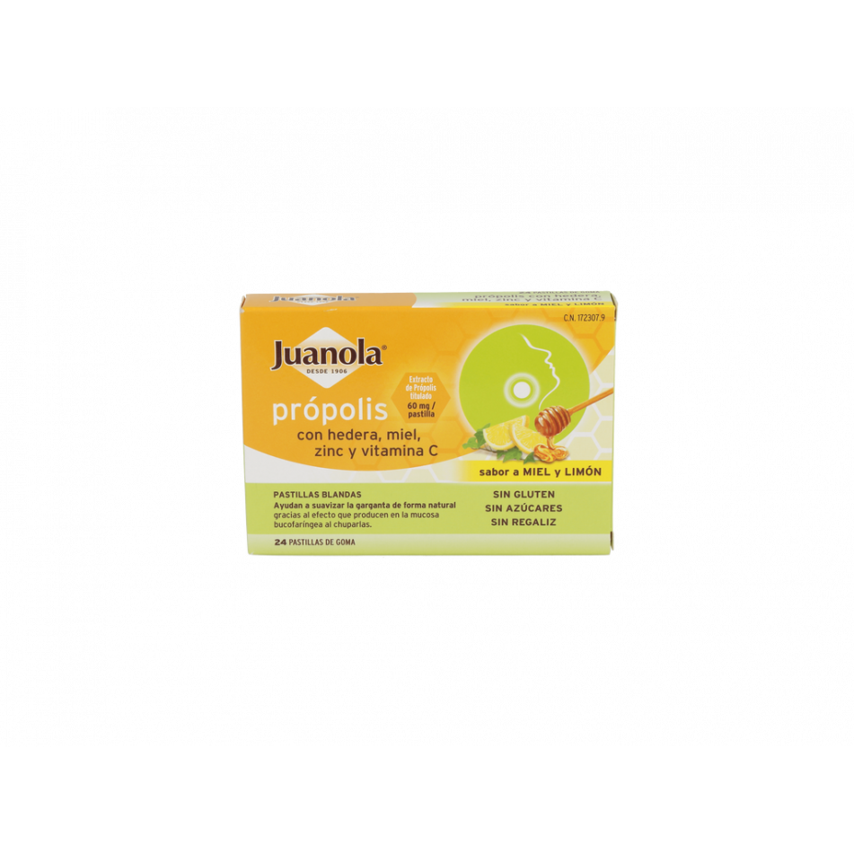Past Juanola Propolis Hedera Miel Zinc Vit C 24 Past