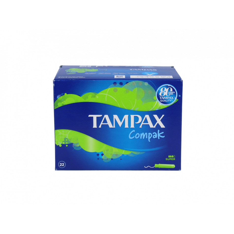Tampon Tampax Compak Super 22 U