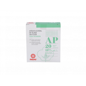 Aposito Indas 100% Algodon Sin Tejer 7,5 X 7,5 Cm