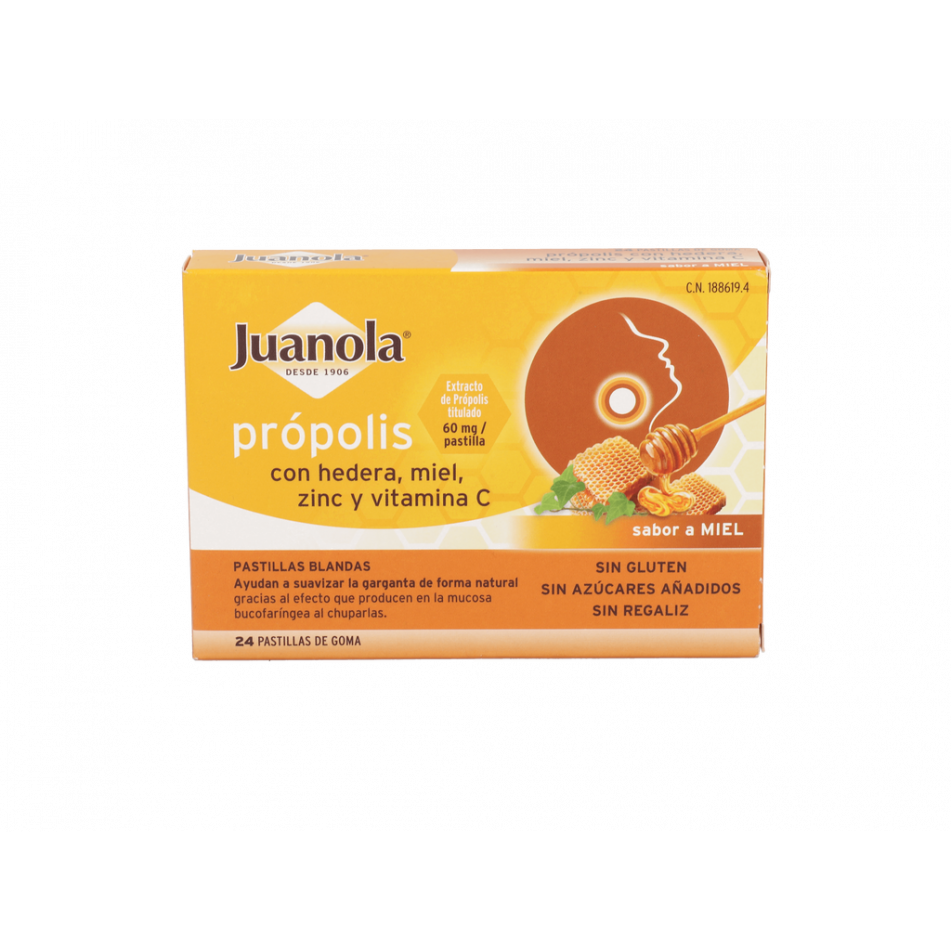 Past Juanola Propolis Hiedra Miel 48 Gr