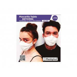 Mascarilla Maskplus Antiviral  Adultos + 10 Filtros