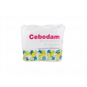 Compresa Hig Cebedam Algodon 20 U