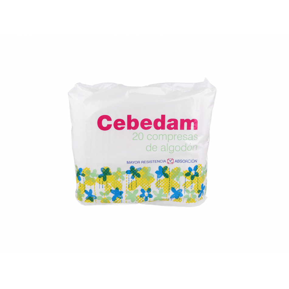 Compresa Hig Cebedam Algodon 20 U