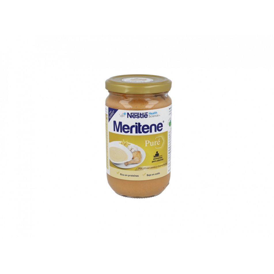 Meritene Pure  Pollo Pasta Champiñones 300 G Tarro