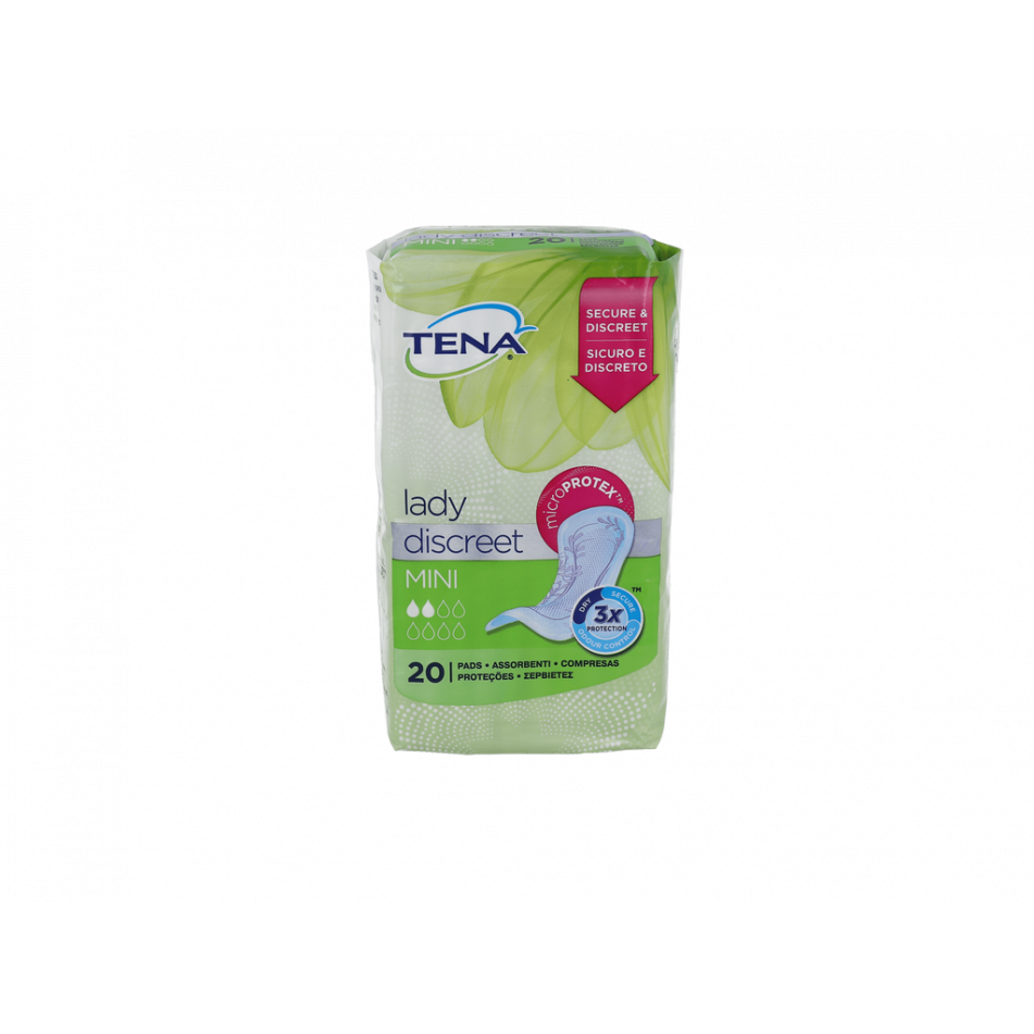 Tena Lady Discreet Inc-Liger Mini 20 Unid