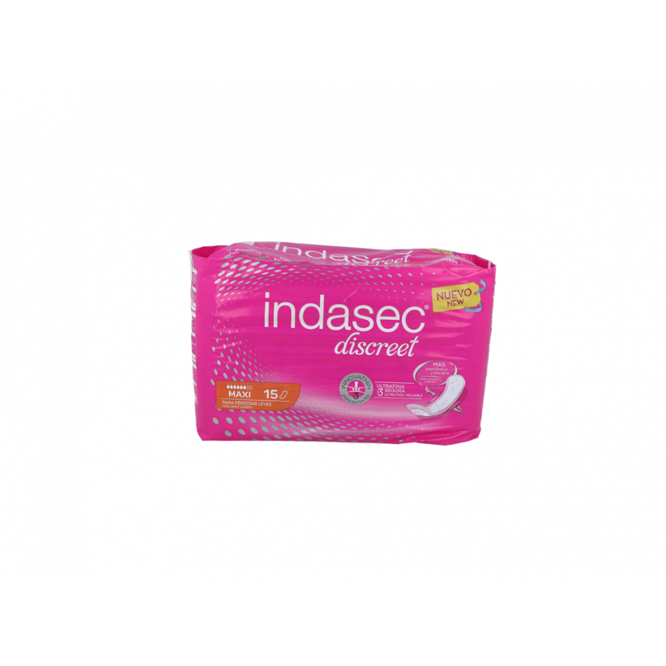 Indasec Abso Inc Leve 600 Ml Maxi 15U  6 Gotas
