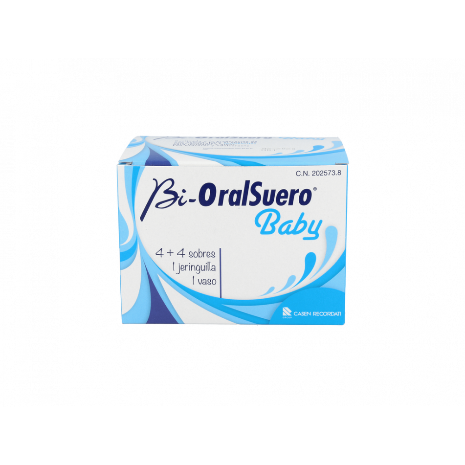 Bioralsuero Baby 4+4 Sobres + Vaso Dosificador + Jeringa