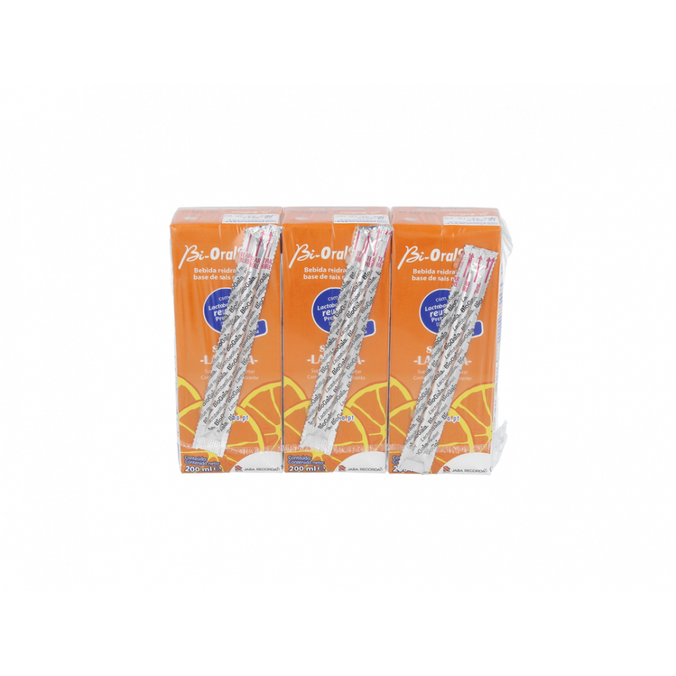 Bioralsuero Naranja 3X200 Ml Briks