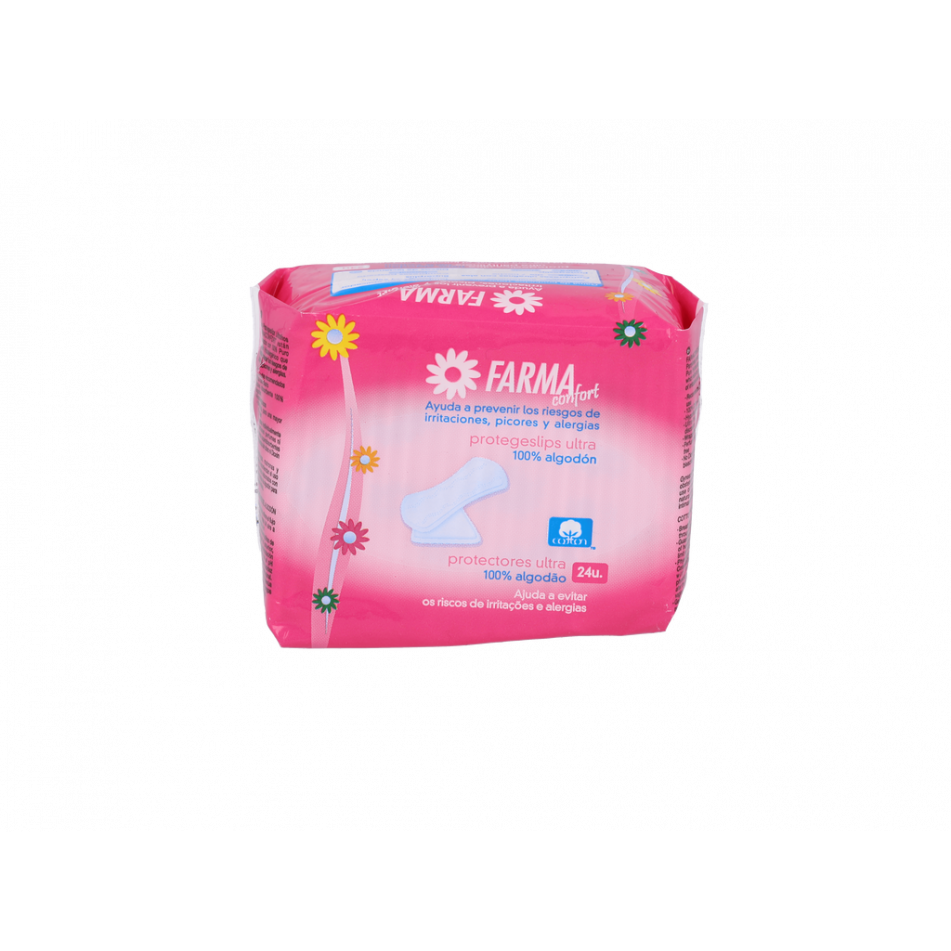 Protege Slip Farmaconfort Ultrafino Algodon 24 Un