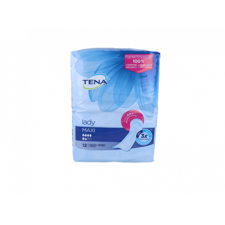 Tena Lady Inc-Liger Maxi 12 Unid