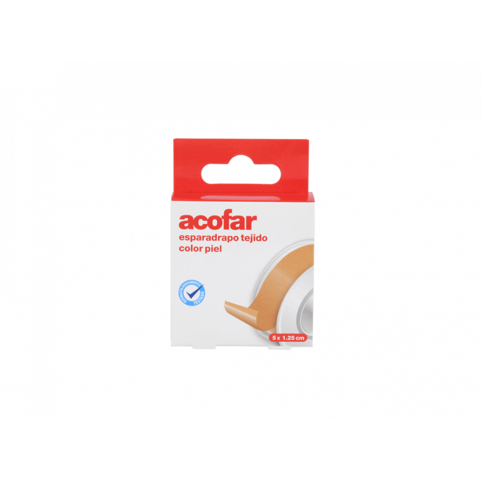 Esparadrapo Acofar T Piel 5Mx1,25Cm