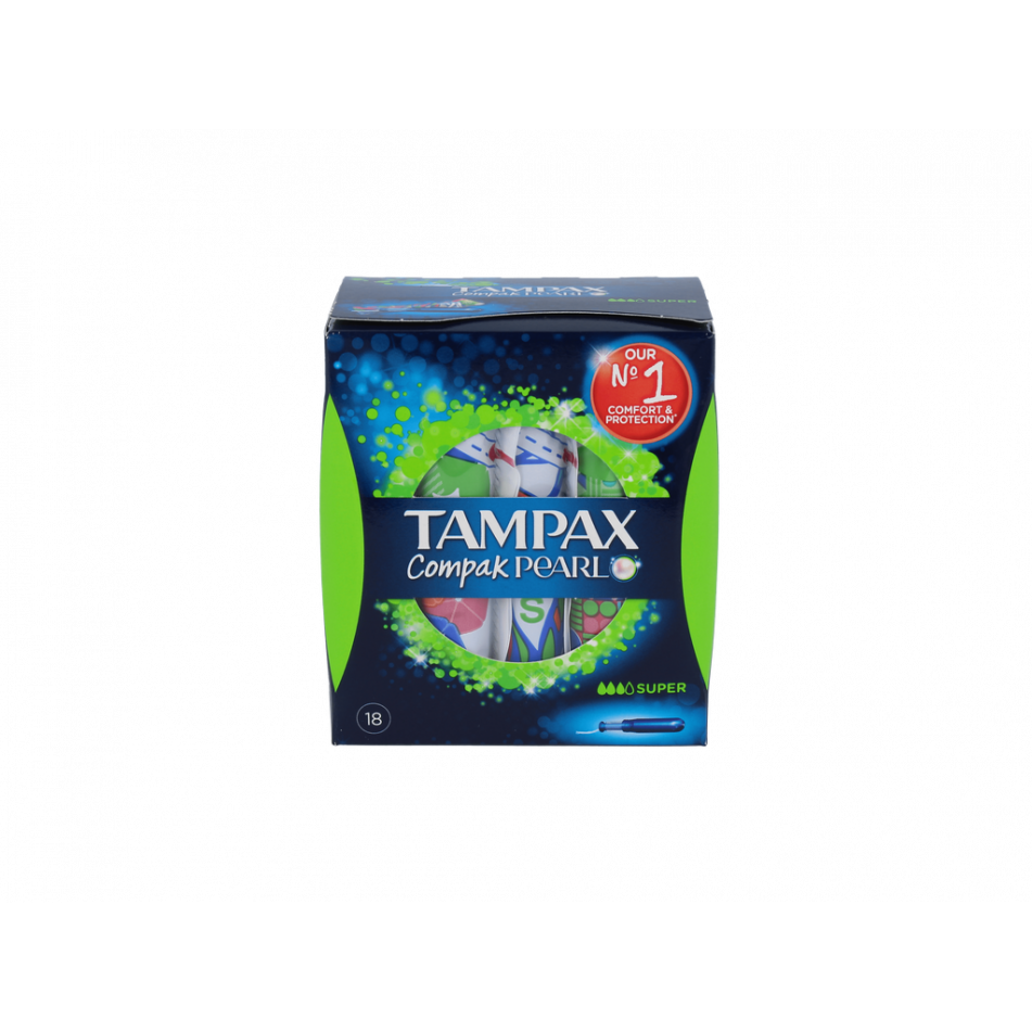 Tampon Tampax Compak Pearl Super 18 U